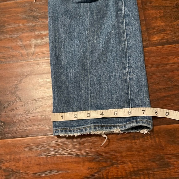 Abercrombie & Fitch 90s Straight Ultra High Rise Classic Blue Denim Jeans XS - Picture 6 of 9